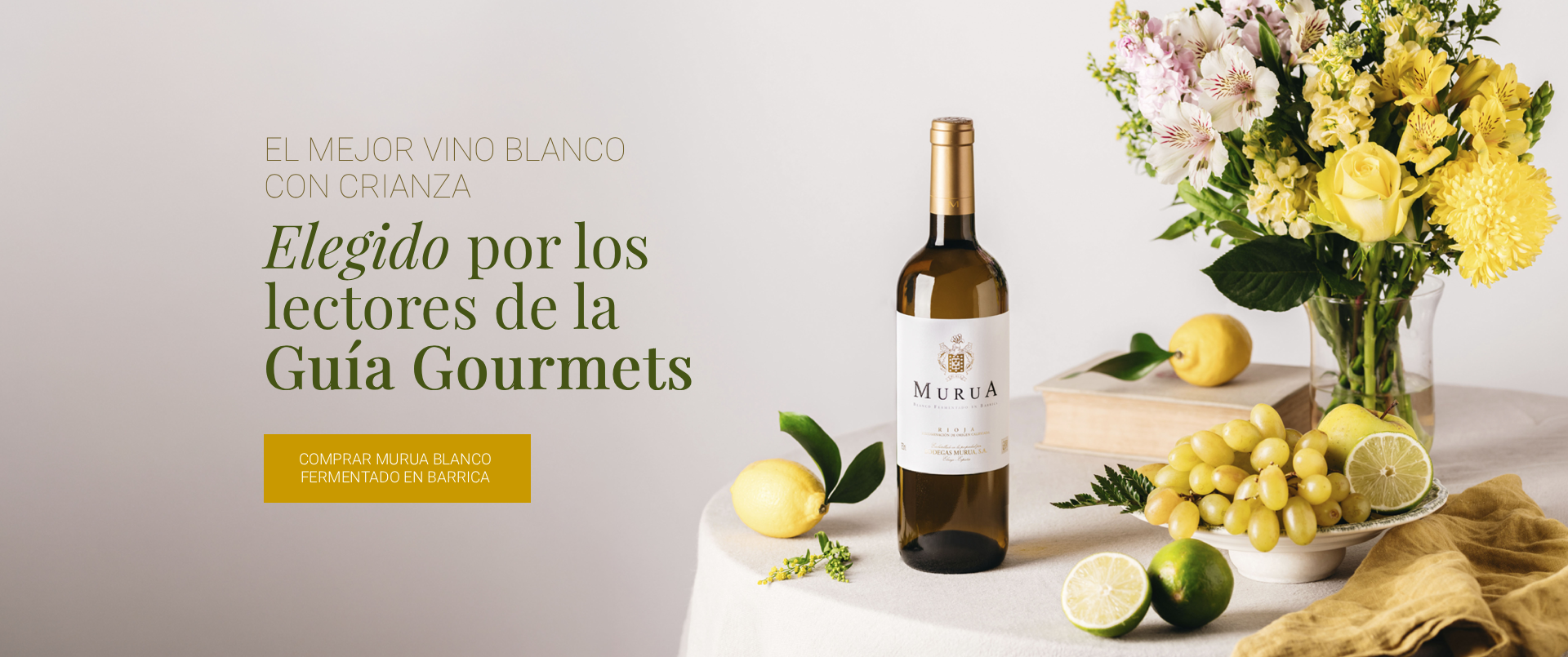 El Mejor Vino Blanco con Crianza, vino elegido por los lectores de la Guía Gourmets